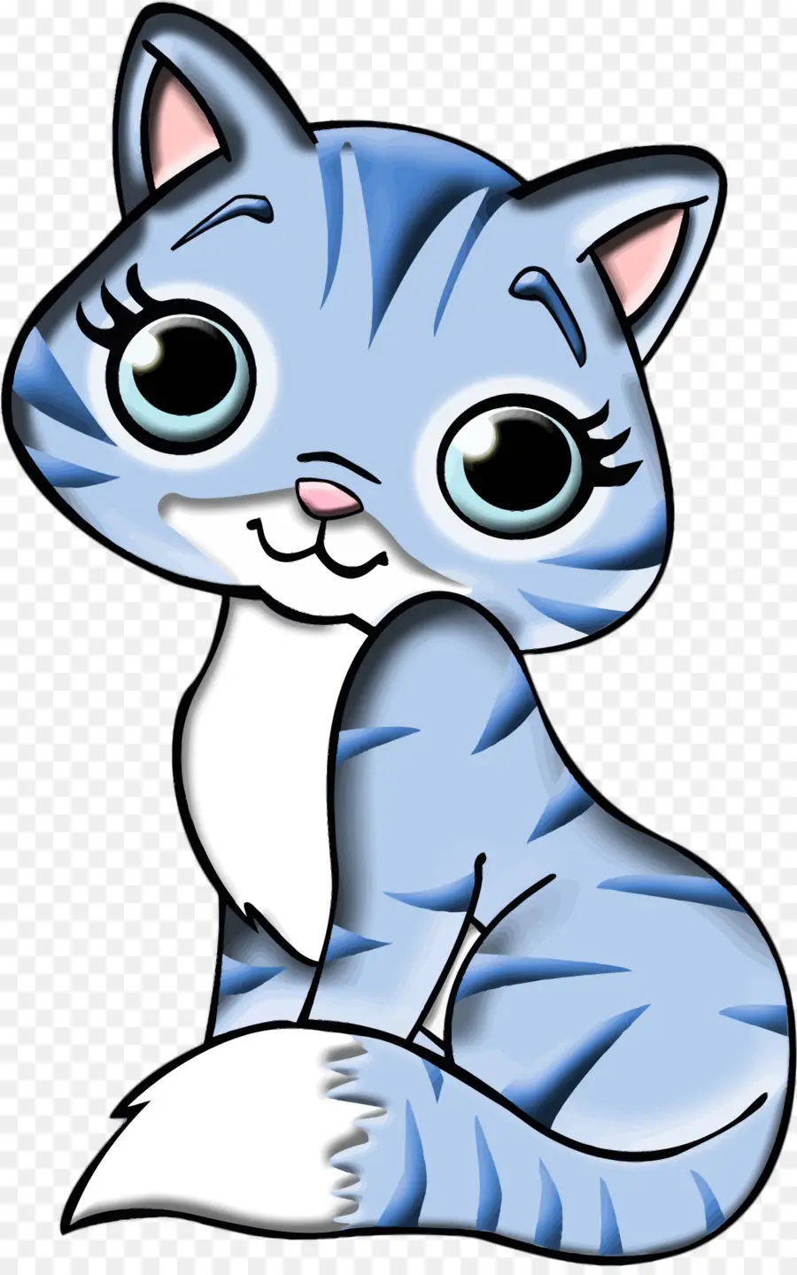 Kucing Biru，Kartun PNG