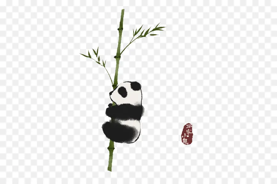 Panda Di Bambu，Panda PNG