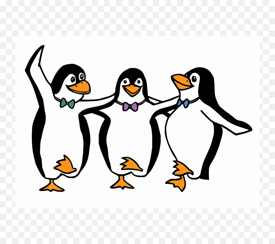 Penguin Menari，Kartun PNG