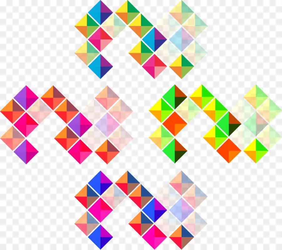 Segitiga Berwarna Warni，Geometris PNG