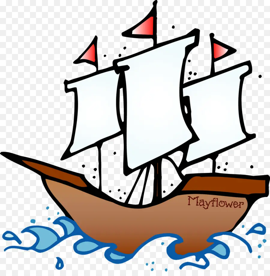 Kapal Mayflower，Layar PNG