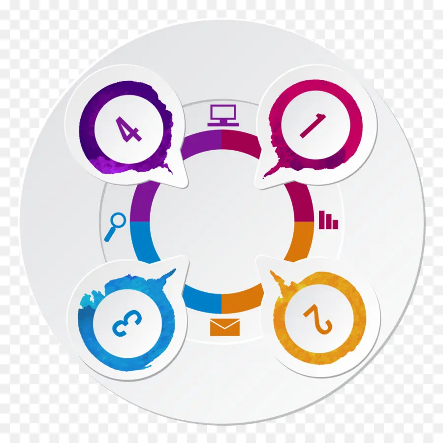 Elemen Infografis，Berwarna Warni PNG