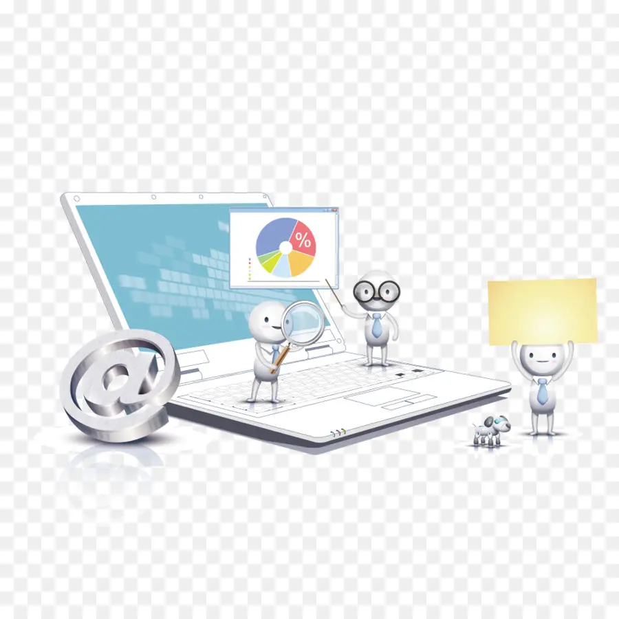 Laptop，Figur Mini PNG