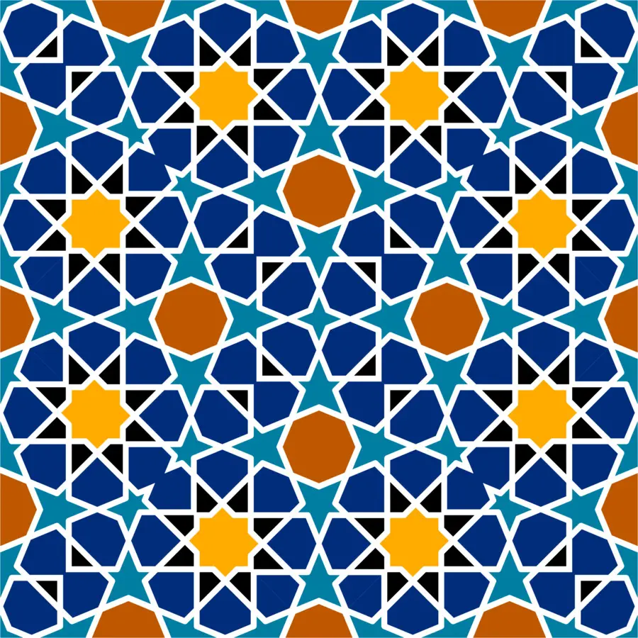 Pola Geometris Islam，Arsitektur Islam PNG