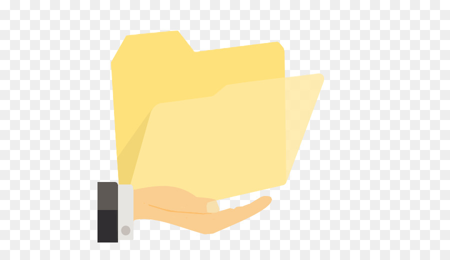 Folder Kuning，Tangan PNG