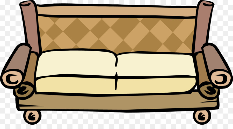 Sofa Kartun，Mebel PNG