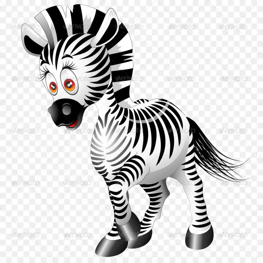 Kartun Zebra，Animasi PNG