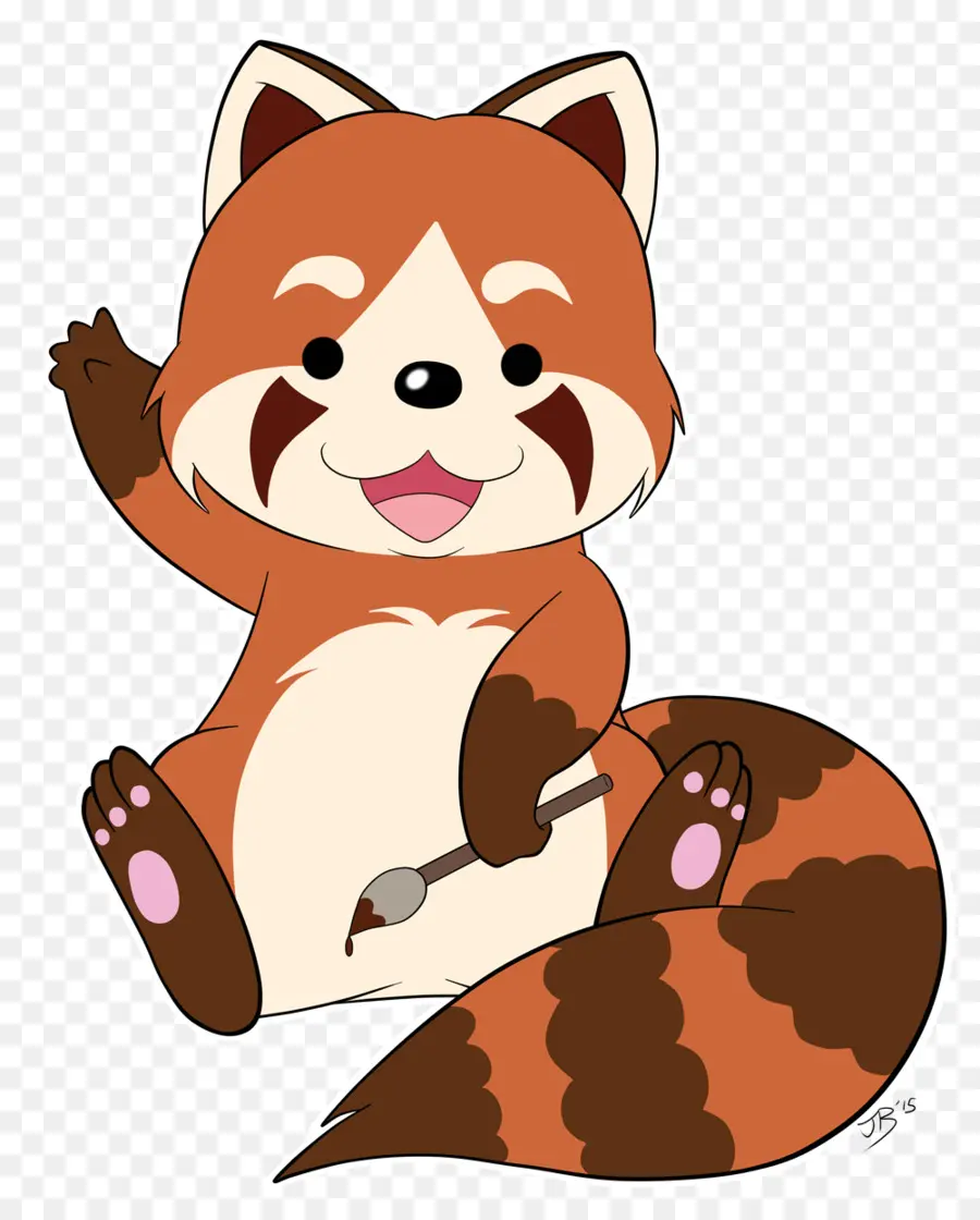 Panda Merah Yang Lucu，Kartun PNG