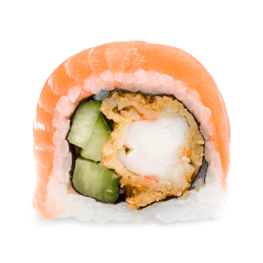 Sushi Gulung，Ikan Salmon PNG