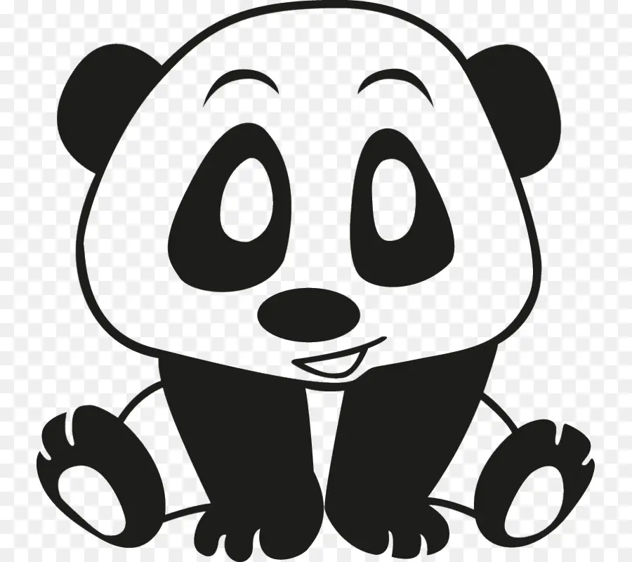 Panda Raksasa，Stiker Panda PNG