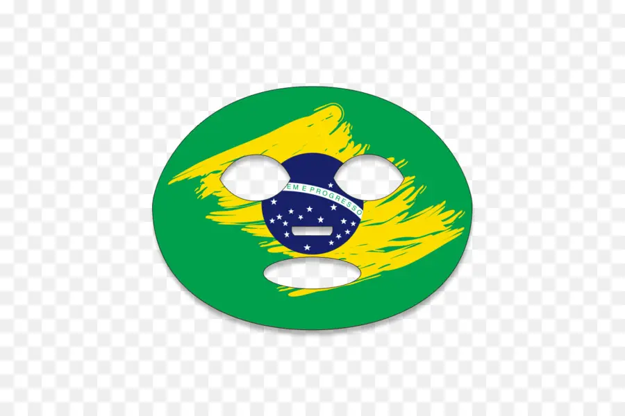 Topeng Bendera Brasil，Brazil PNG