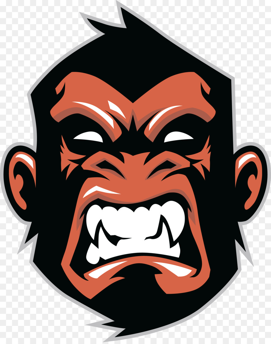 Gorila Simpanse Logo Gambar Png