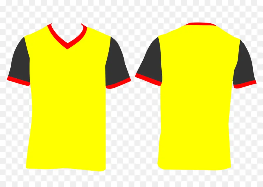 Kaos Kuning Dan Hitam，Kemeja PNG