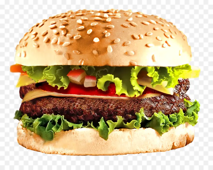 Hamburger，Burger Keju PNG