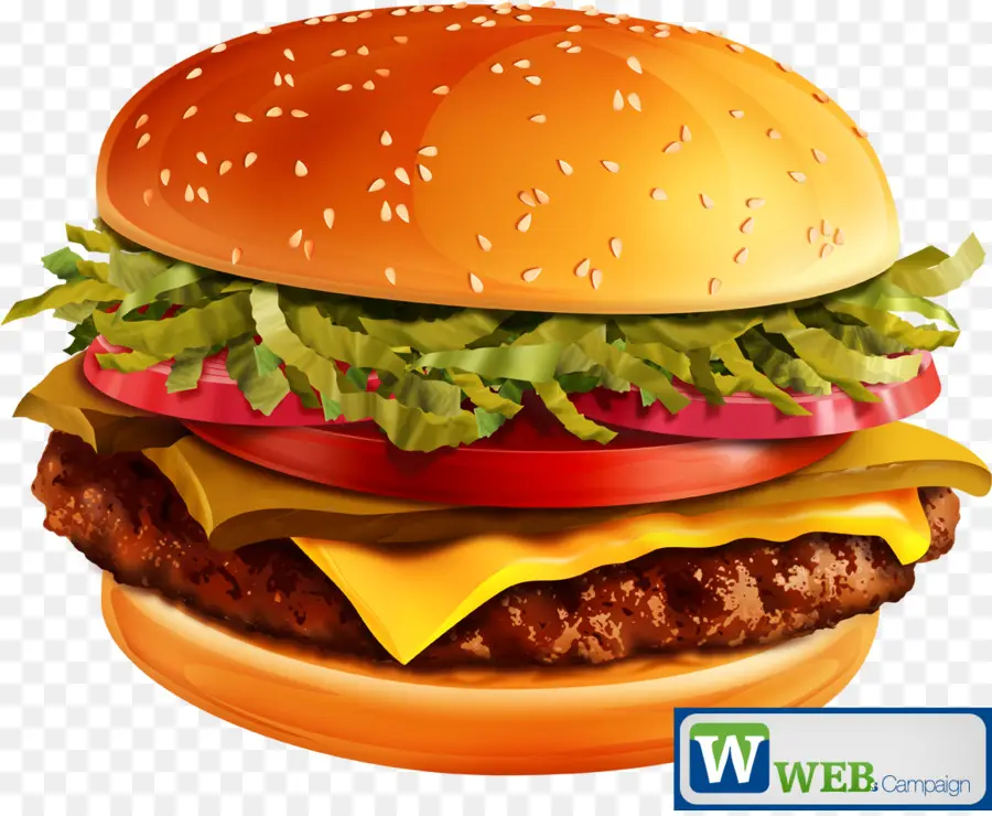 Cheeseburger，Selada PNG