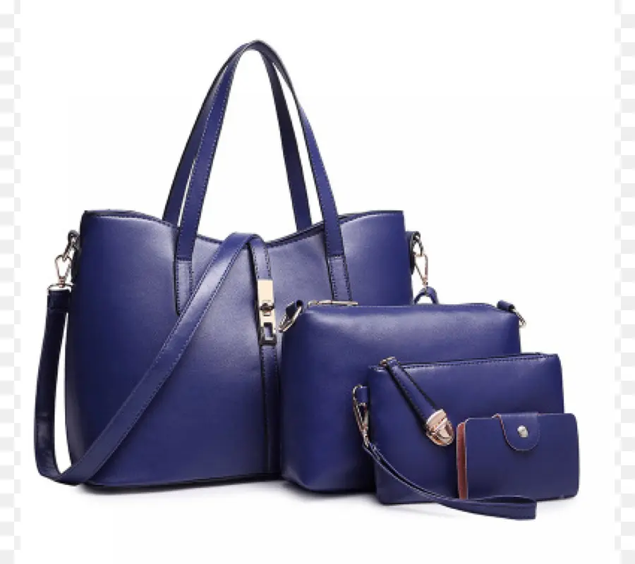 Set Tas Tangan Biru，Mode PNG