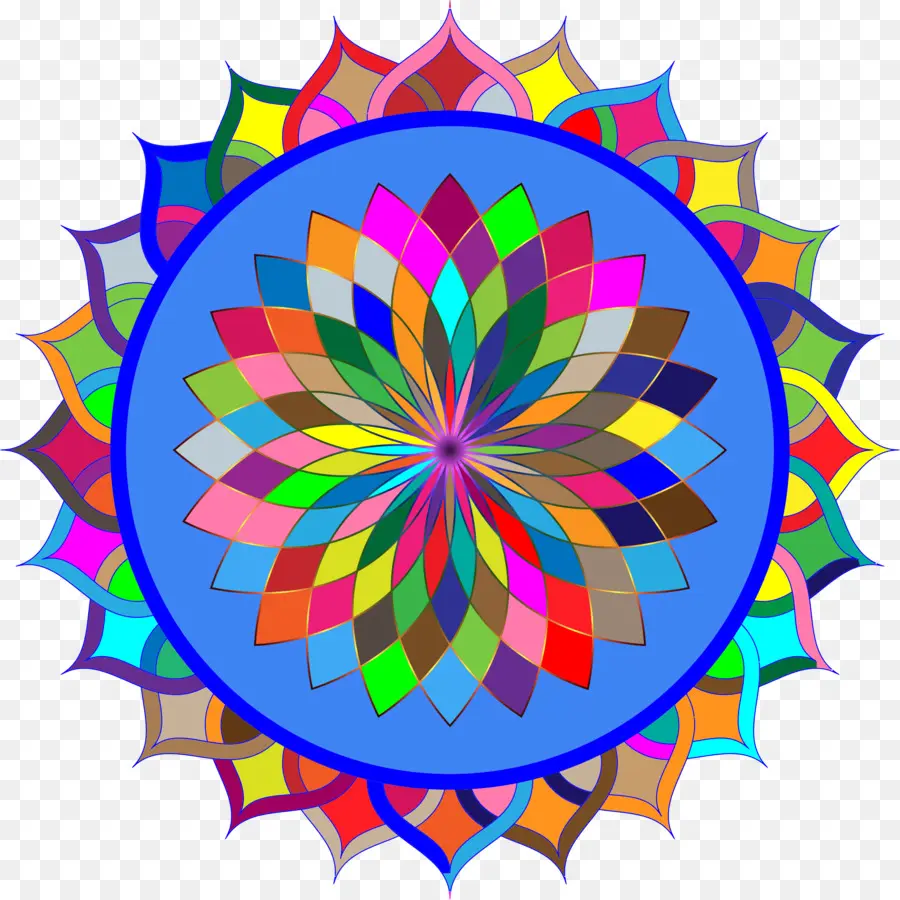 Mandala，Berwarna Warni PNG