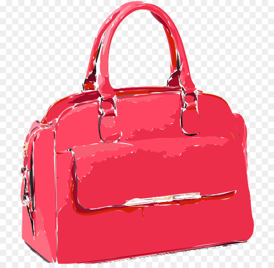 Tas Merah Muda，Tas Tangan PNG