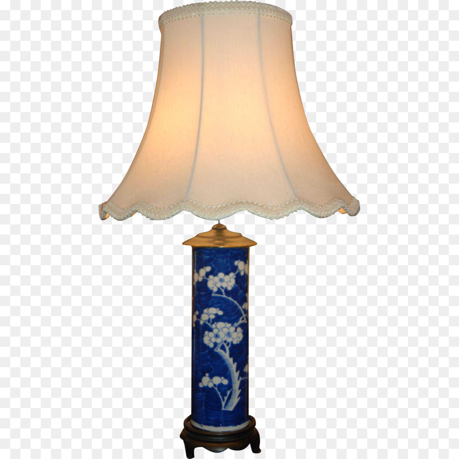 Lampu Meja Klasik，Basis Biru PNG