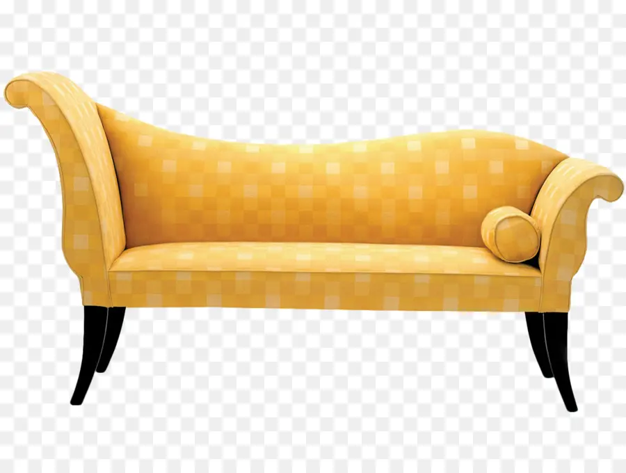 Sofa Kuning，Sofa PNG