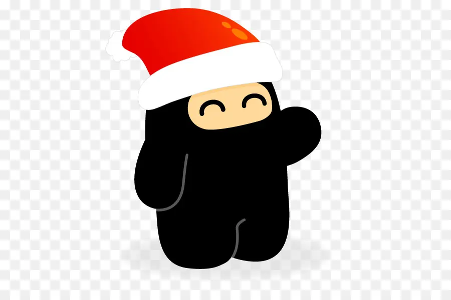 Ninja，Topi Santa PNG