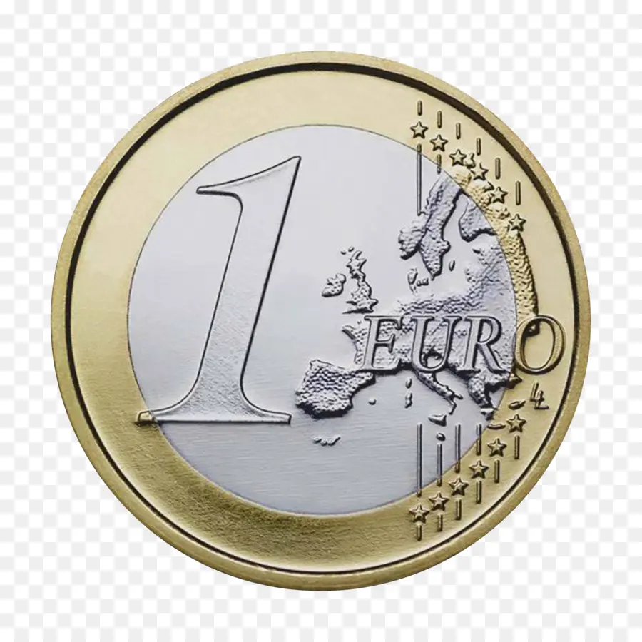 1 Koin Euro，Koin PNG