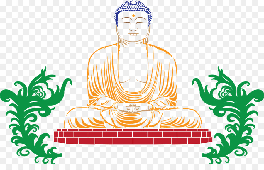 Golden Buddha，Agama Buddha PNG