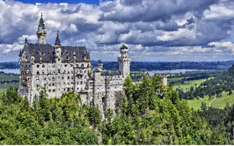 Kastil Hohenschwangau，Kastil Neuschwanstein PNG