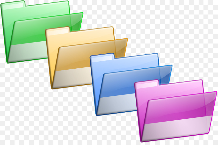 Folder Berwarna Warni，File PNG