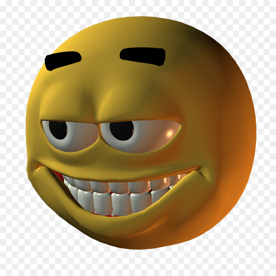 Emoji Marah，Kuning PNG