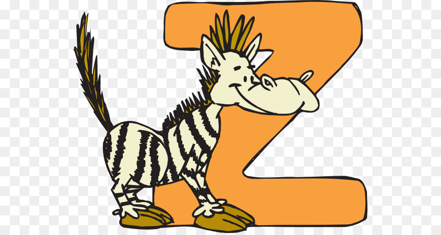 Zebra Dengan Huruf Z，Alfabet PNG