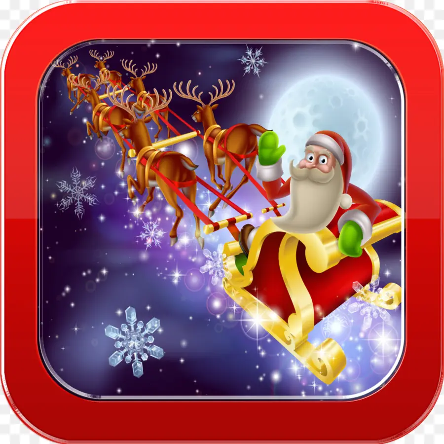 Santa Claus，Rudolph PNG