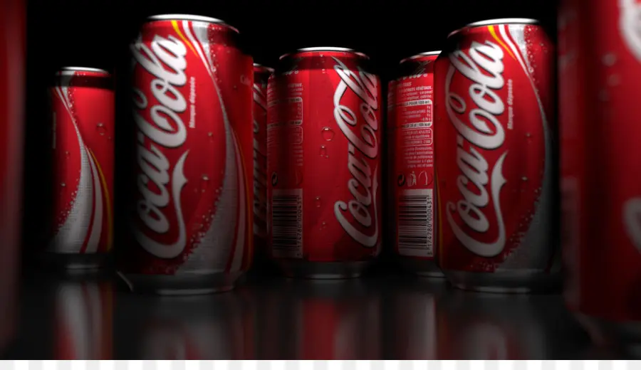 Kaleng Coca Cola，Soda PNG