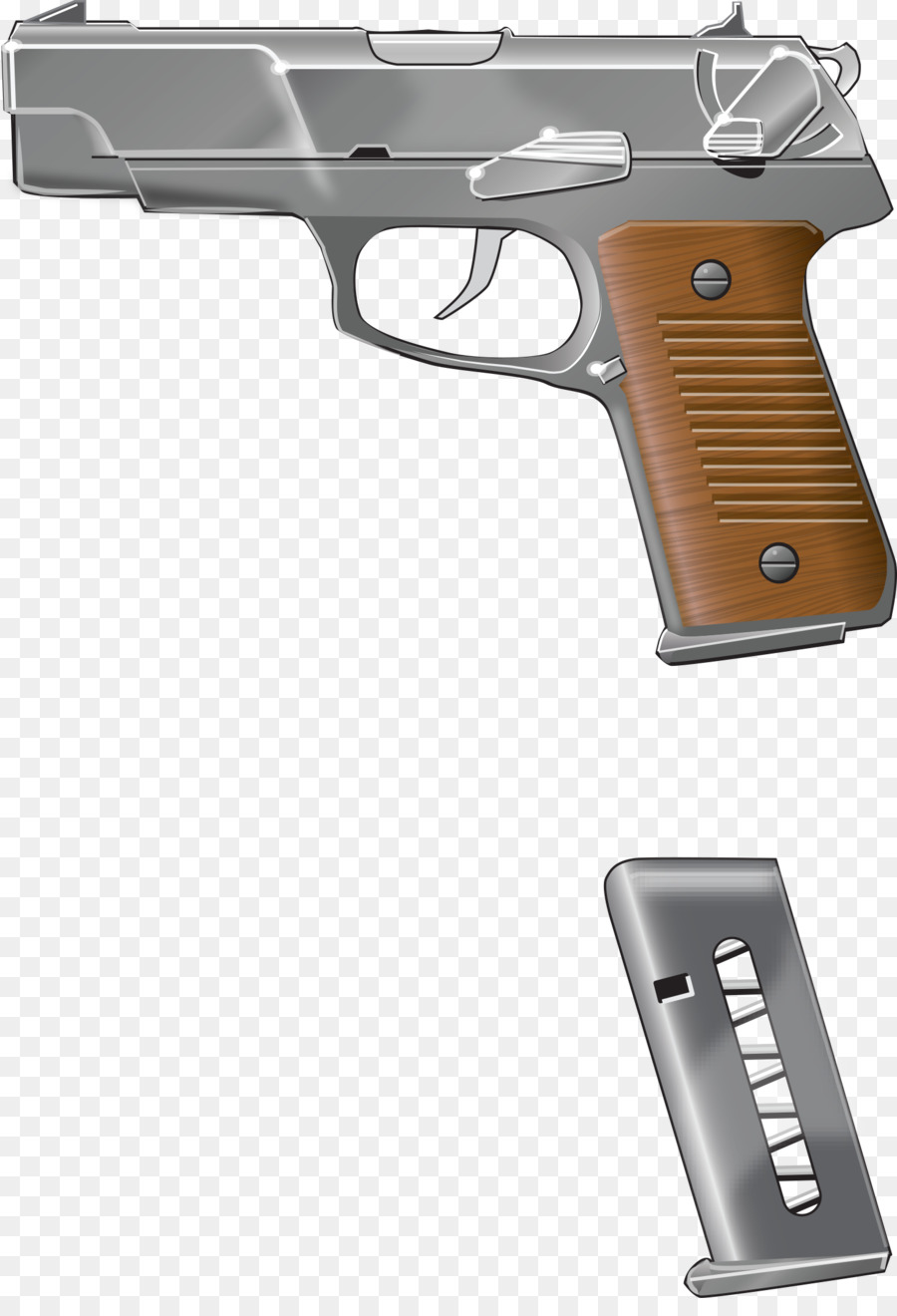 Pistol，Senjata Api PNG