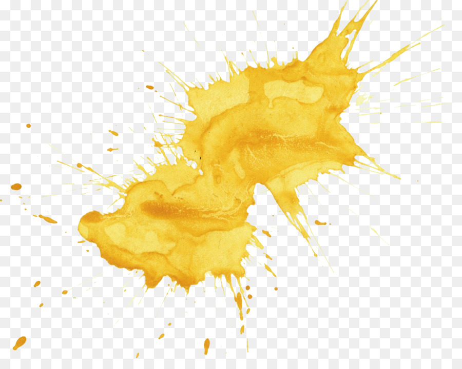  Kuning  Lukisan Cat  Air Desktop Wallpaper  gambar png