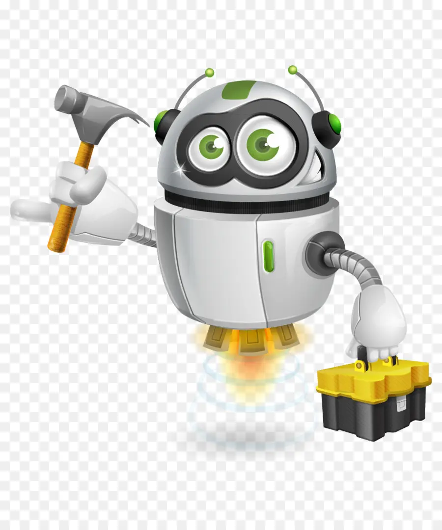 Robot Dengan Alat，Palu PNG