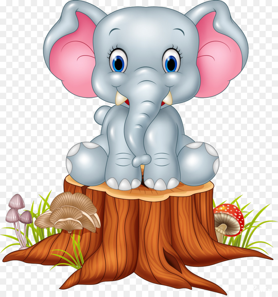 Kartun, Gajah, Bayi gambar png