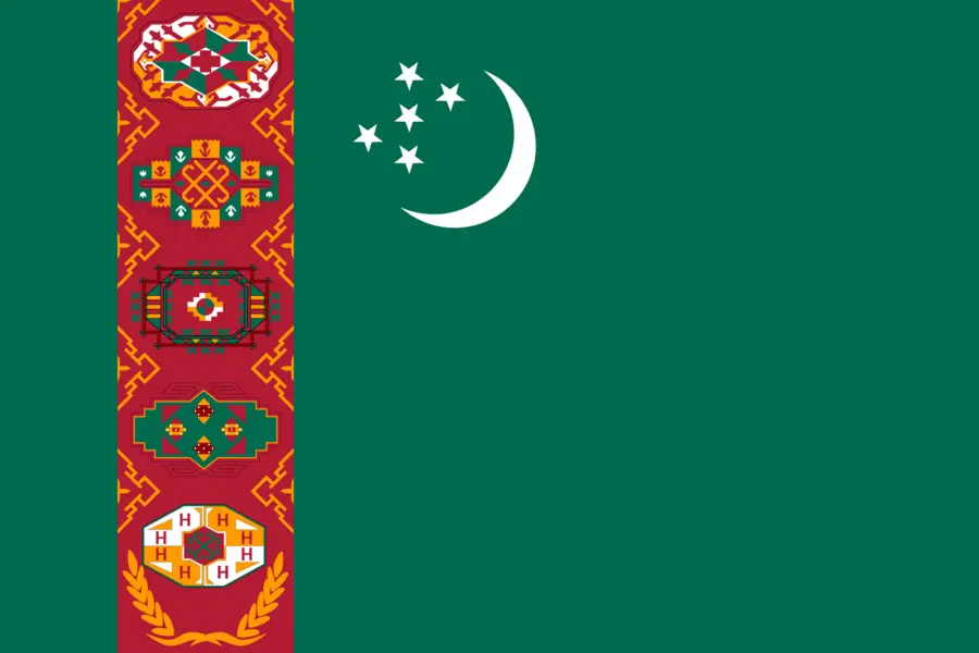 Bendera Turkmenistan，Sabit PNG