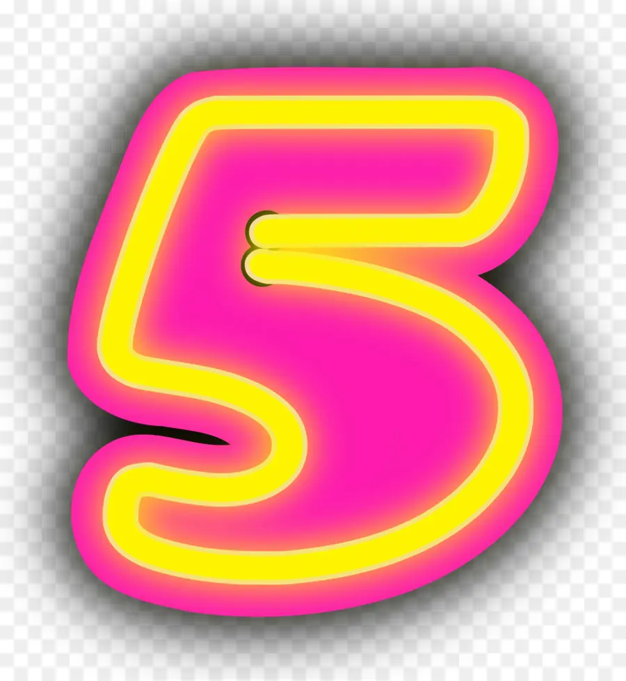 Neon Nomor 5，Nomor PNG