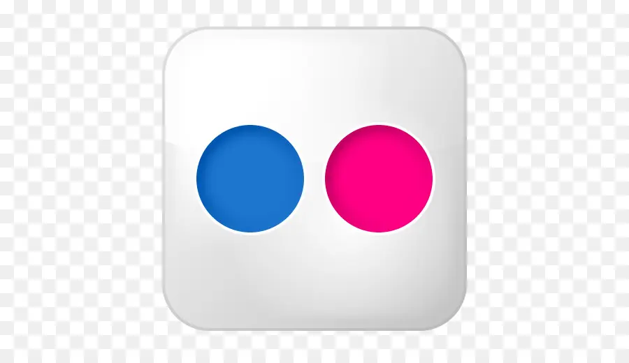 Logo Flickr，Biru PNG