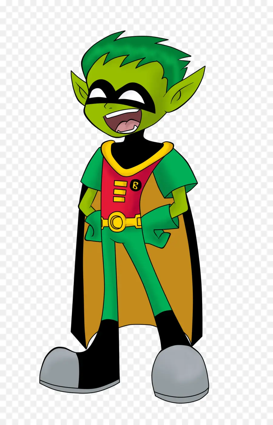 Beast Boy Sebagai Robin，Super Hero PNG