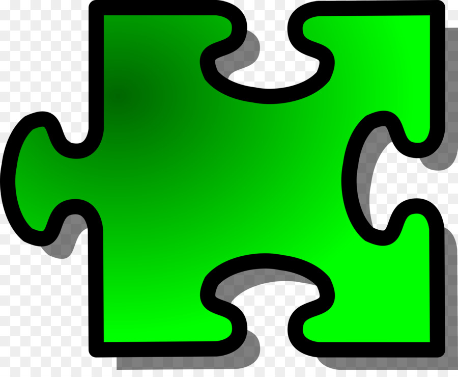 Potongan Puzzle，Hijau PNG