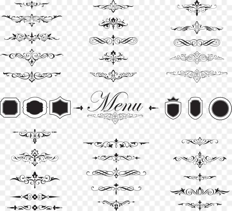 Menu Dekoratif，Ornamen PNG