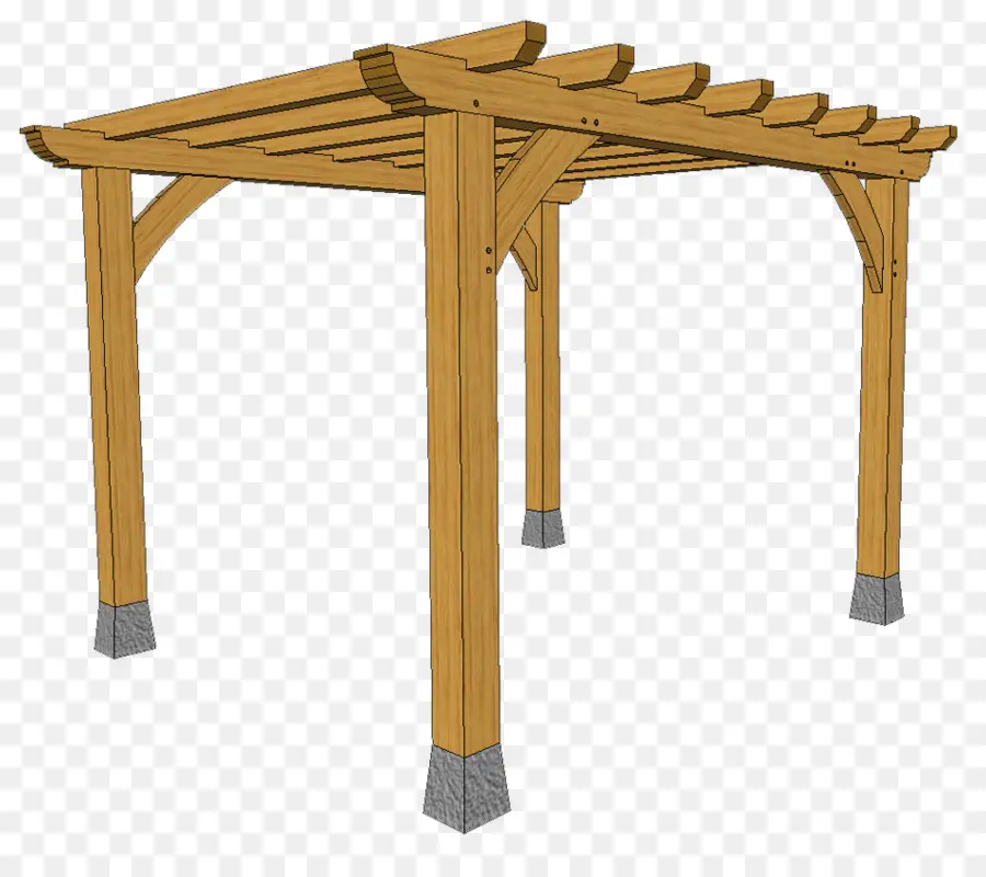 Pergola Kayu，Di Luar Ruangan PNG