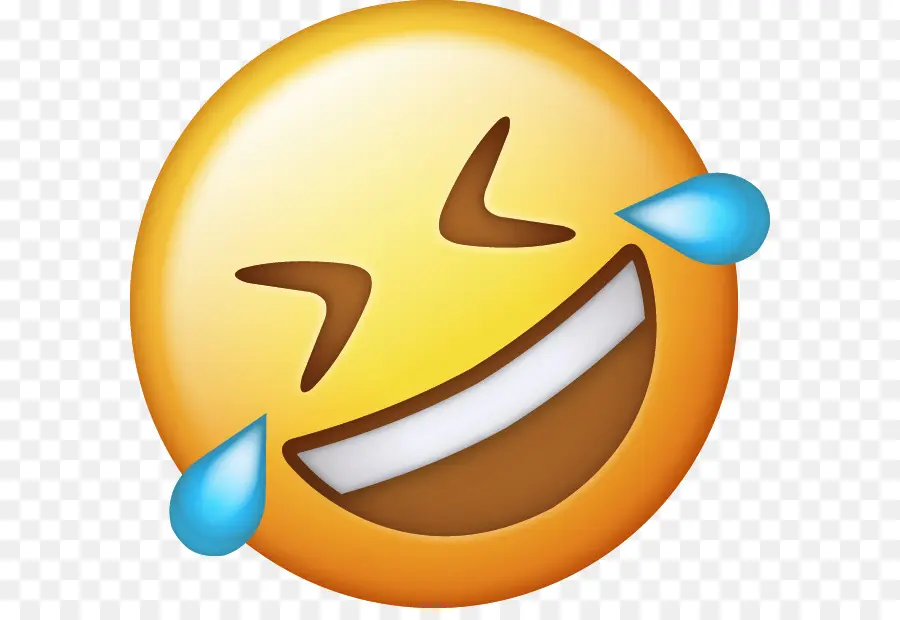 Emoji，Wajah Dengan Air Mata Sukacita Emoji PNG