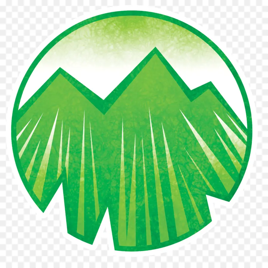 Logo Gunung，Hijau PNG