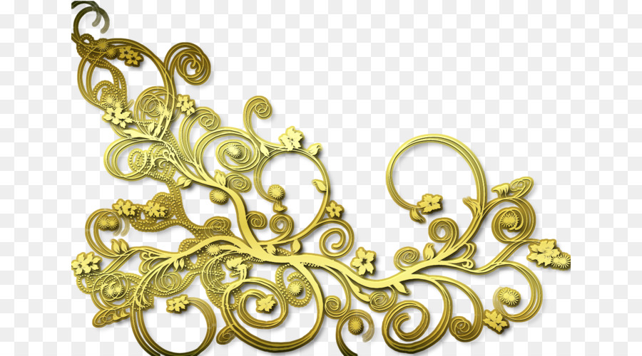 Ornamen Emas，Ornamen PNG