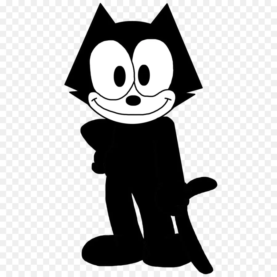 Kucing Kartun，Hitam PNG