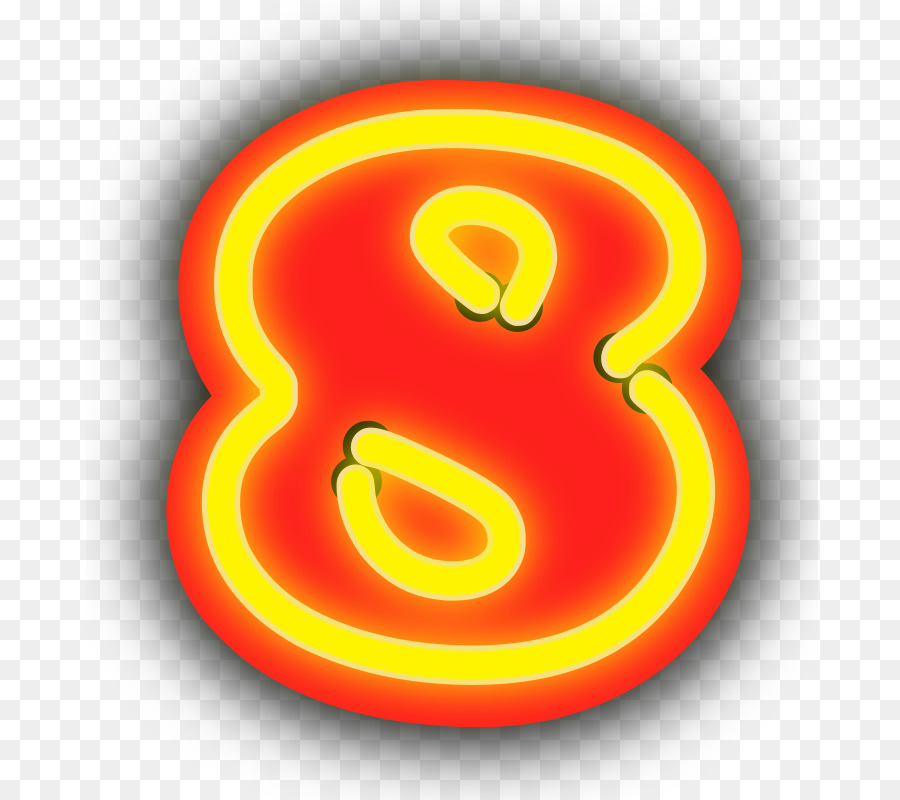 Nomor 8，Neon PNG