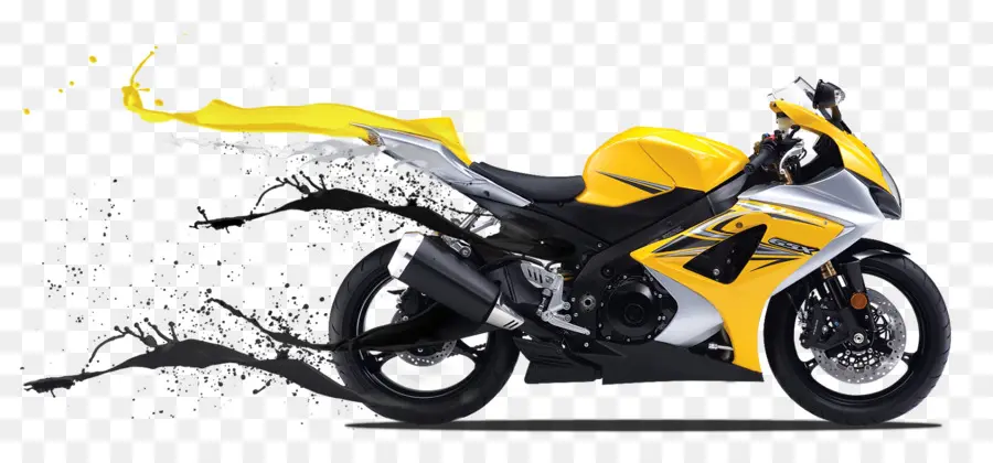 Sepeda Motor Kuning Dan Hitam，Sepeda Olahraga PNG